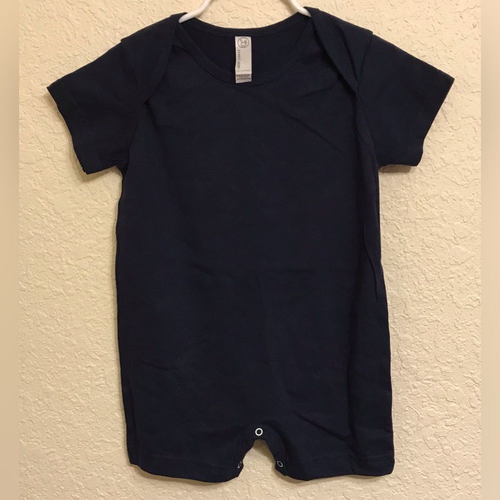 Rabbit Skins Solid Navy Romper